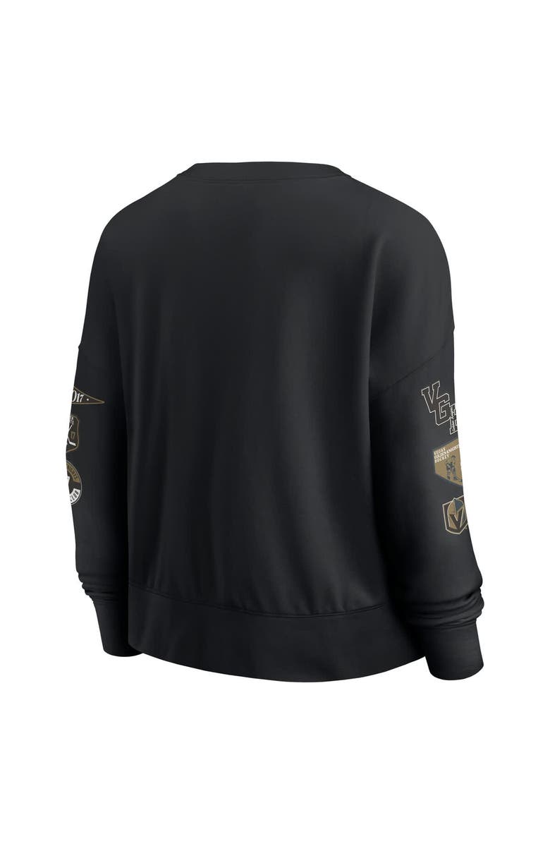 FANATICS Women's Fanatics Black Vegas Golden Knights Go Team Pullover Sweatshirt, Alternate, color, Black