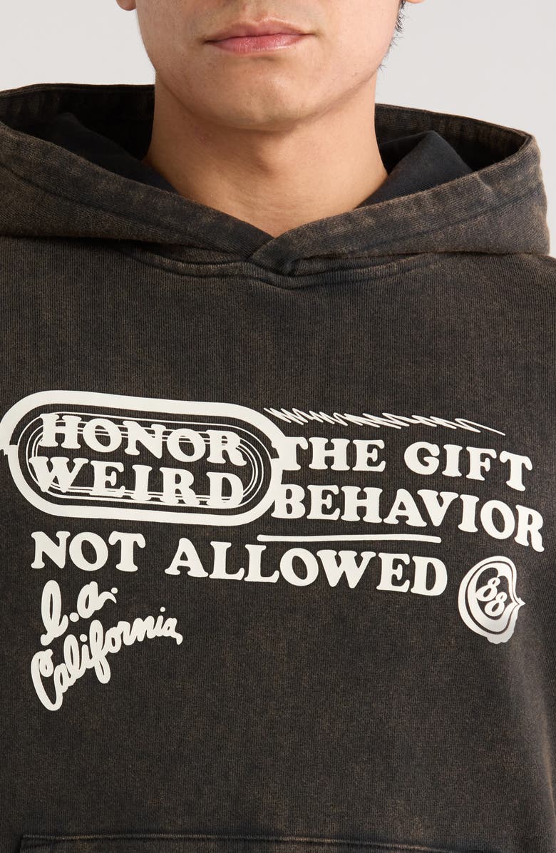 HONOR THE GIFT Not Allowed Cotton Blend Hoodie, Alternate, color, Black