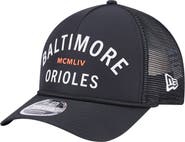 New Era Men's New Era Black Baltimore Orioles Minimalist 9FORTY A-Frame Adjustable Hat