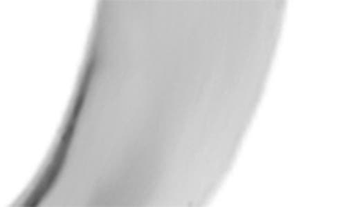 Argento Vivo Sterling Silver Small Oval J-hoop Earrings In Silver