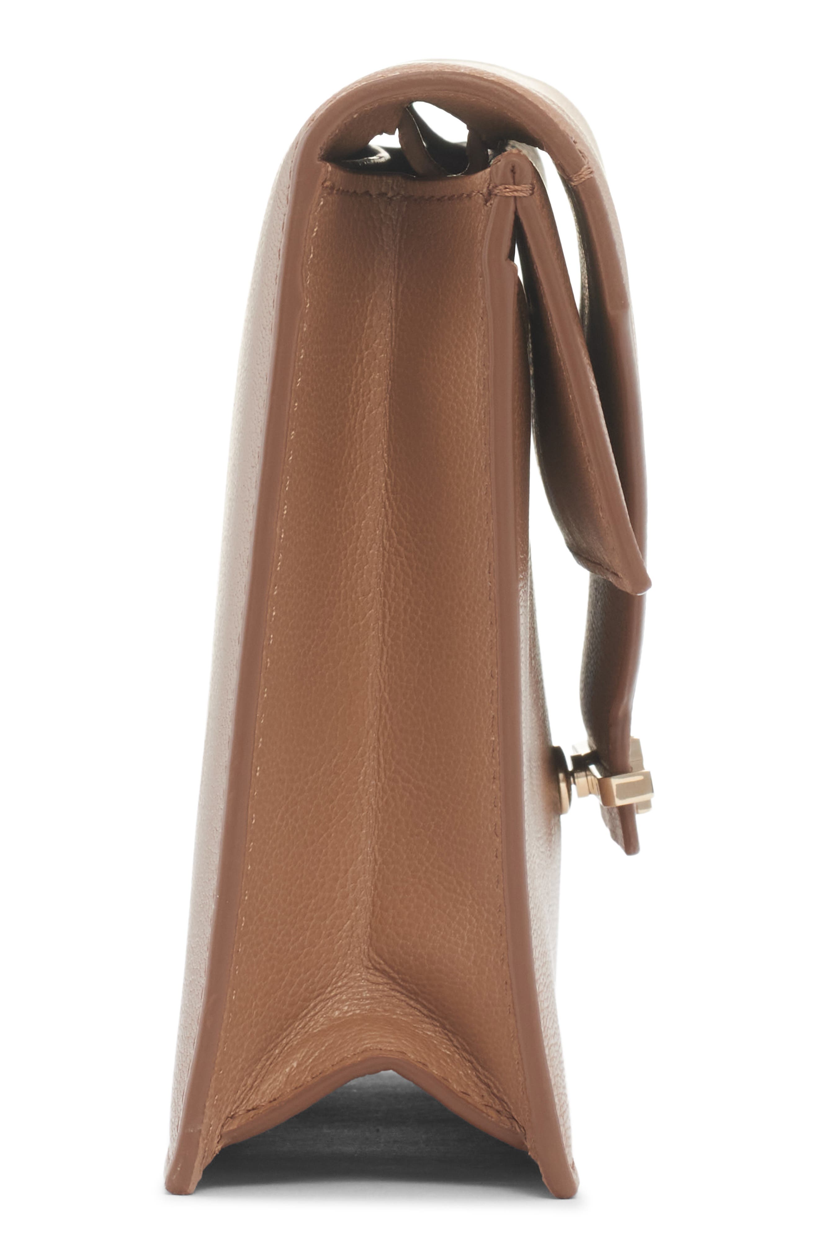 Mini Double T Leather Shoulder Bag, Alternate, color, RHUM