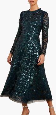 Needle & Thread Aurelia Long Sleeve Ballerina Dress