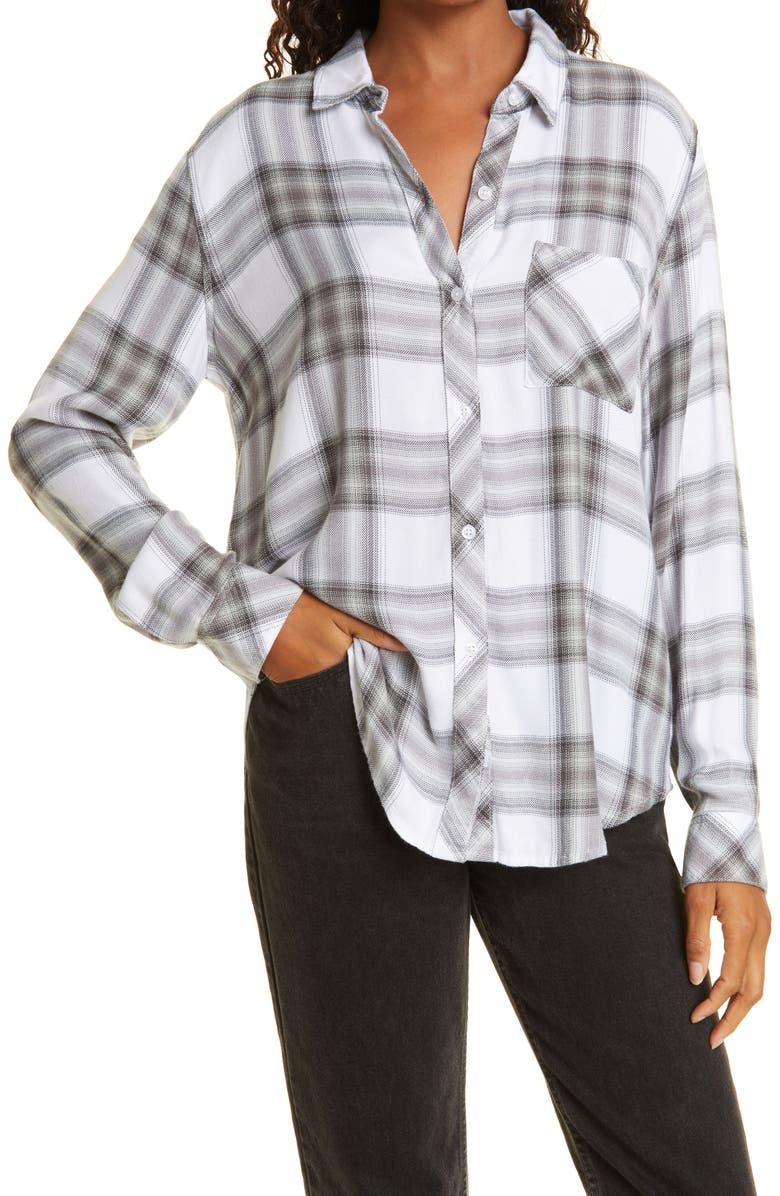 Rails Hunter Plaid Button-Up Shirt, Main, color, 