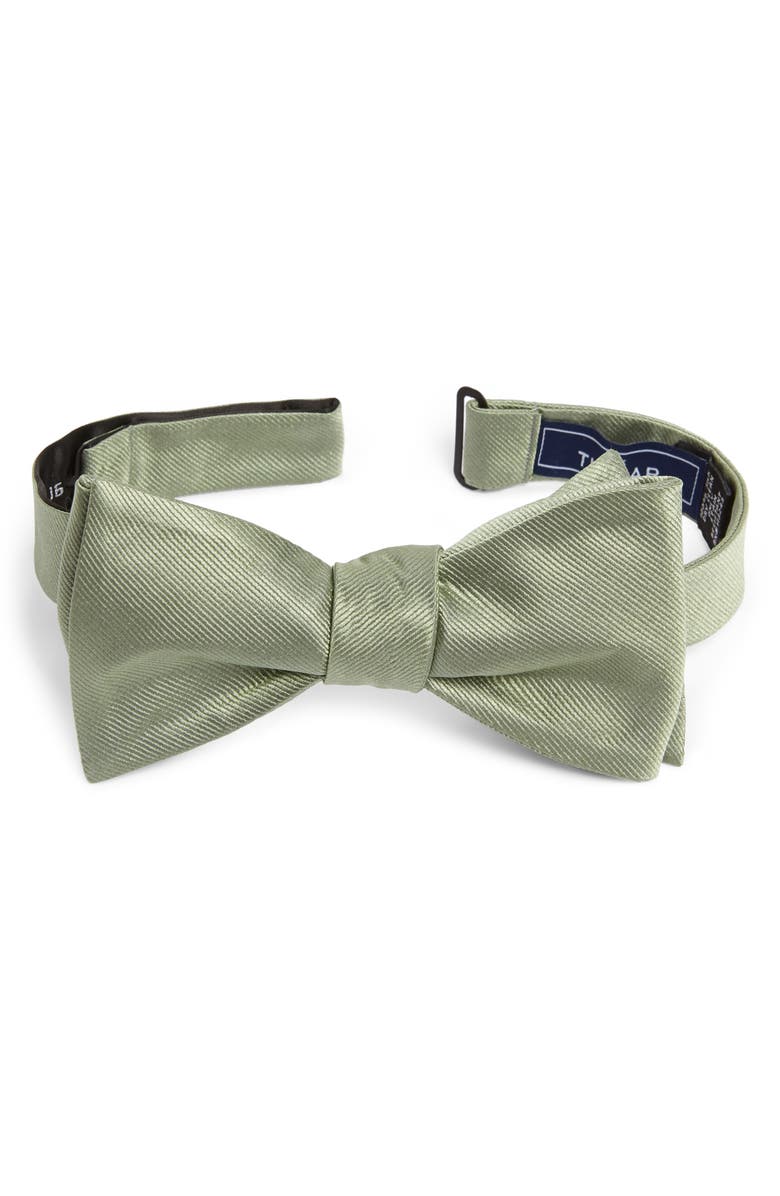 The Tie Bar Silk Solid Bow Tie, Main, color, 