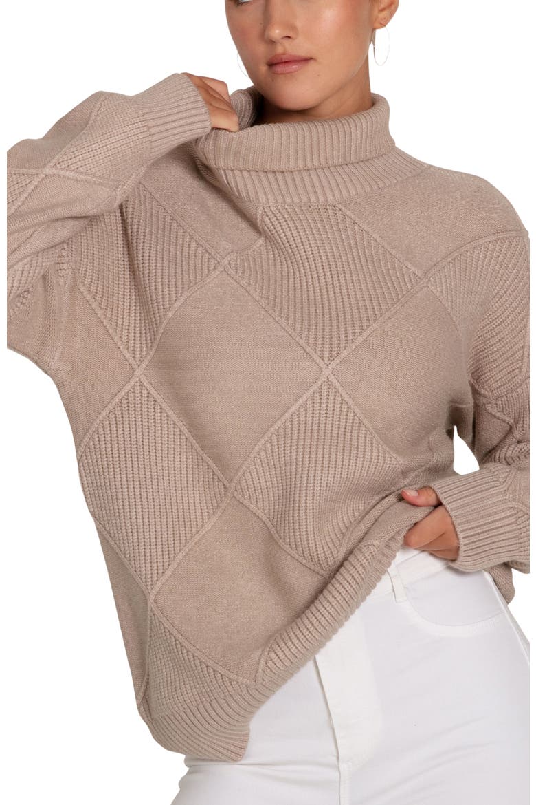 The Academy Turtleneck Jumper, Alternate, color, Oat