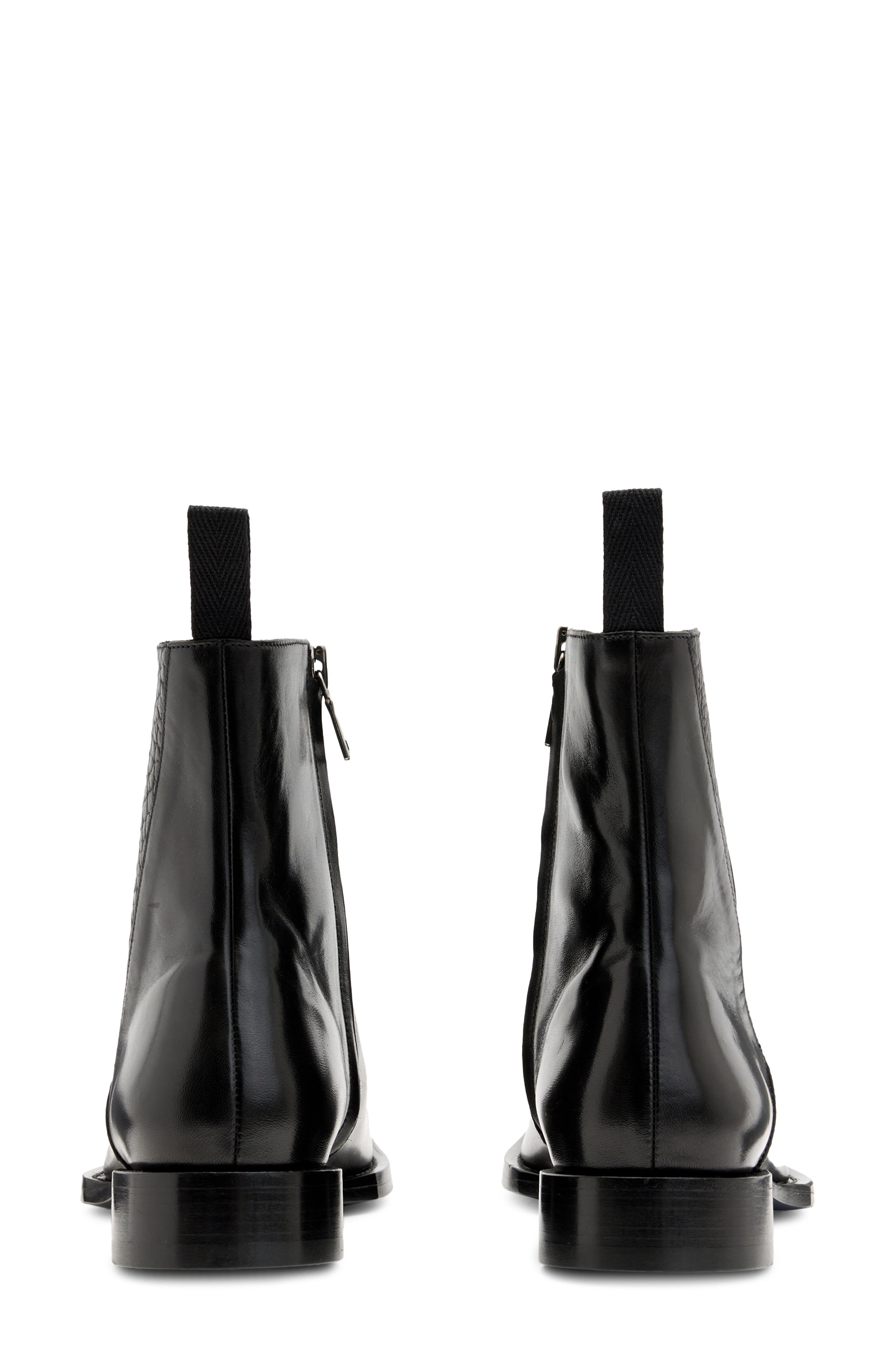 John Varvatos Geo Zip Boot, Alternate, color, Black