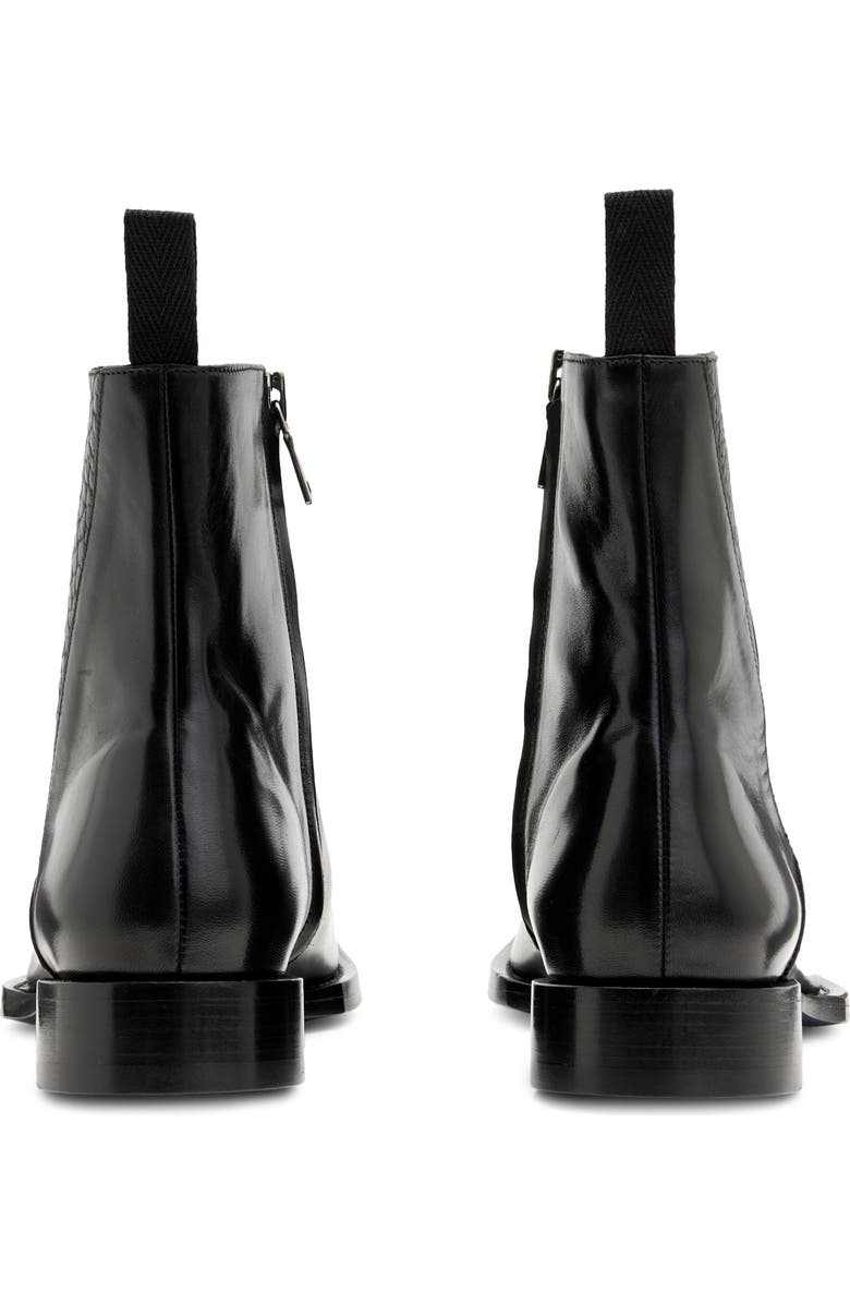 John Varvatos Geo Zip Boot, Alternate, color, Black