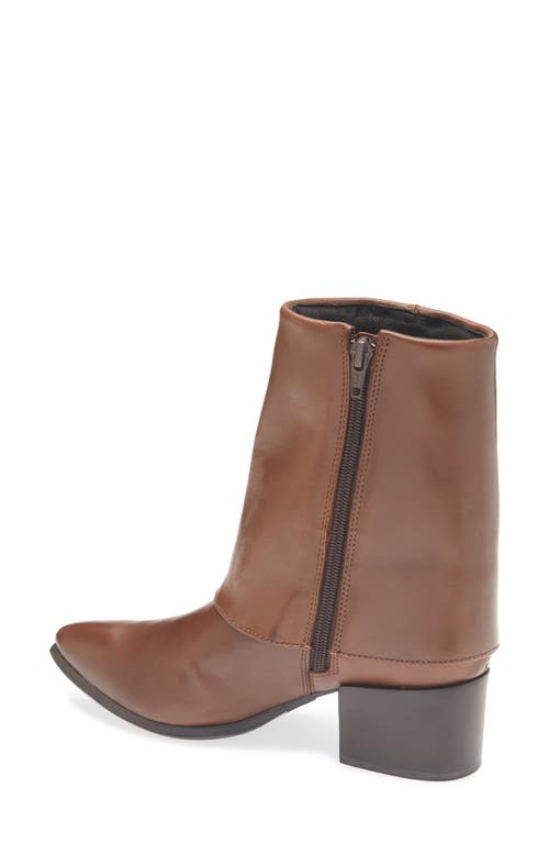 Chocolat Blu Leeza Block Heel Bootie In Brown