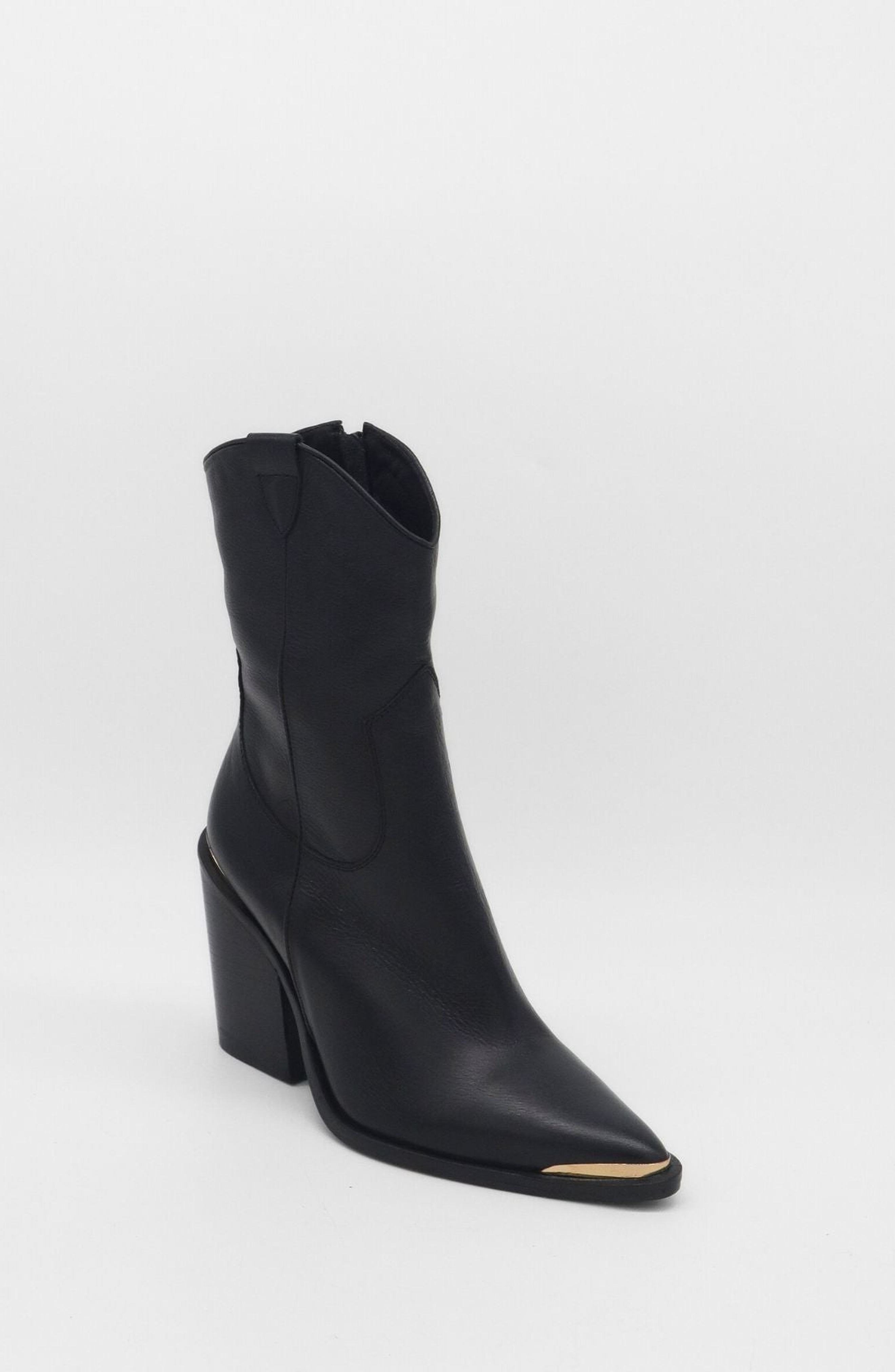 STIVALI NEW YORK Compostezza Western Cowboy Boots, Main, color, Black