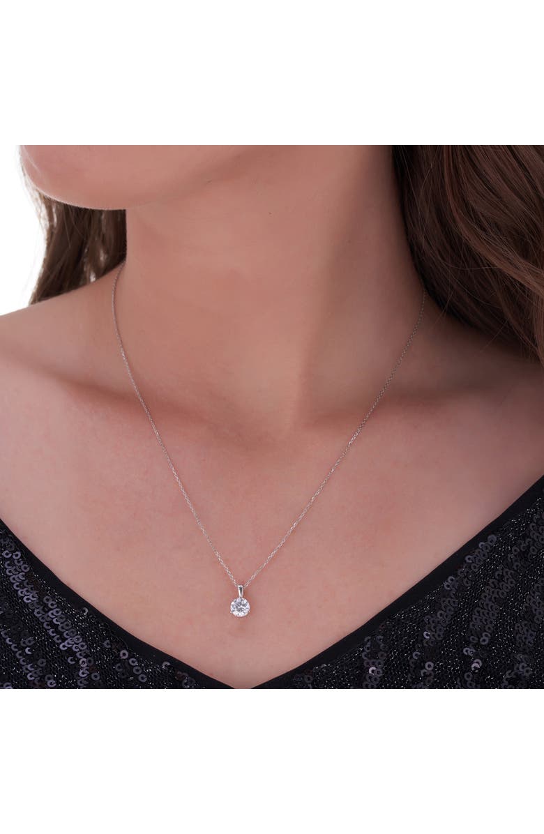 Bliss Diamond 1/2 ct Diamond Solitaire Pendant 14K Gold Lab Grown 3-Prong Martini, Alternate, color, 14K White Gold