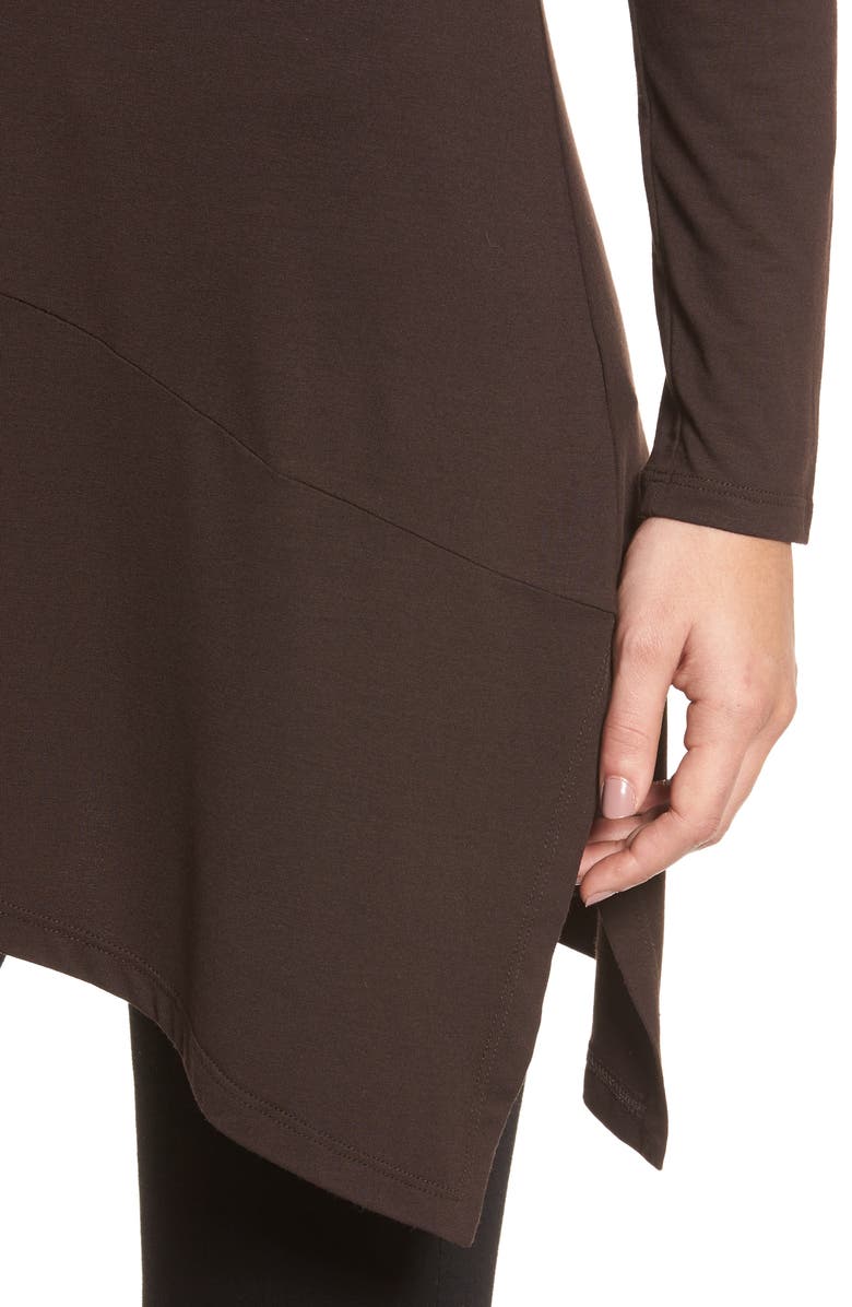 Eileen Fisher Bateau Neck Asymmetrical Jersey Tunic, Alternate, color,