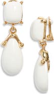 Kenneth Jay Lane Double Drop Clip-On Earrings