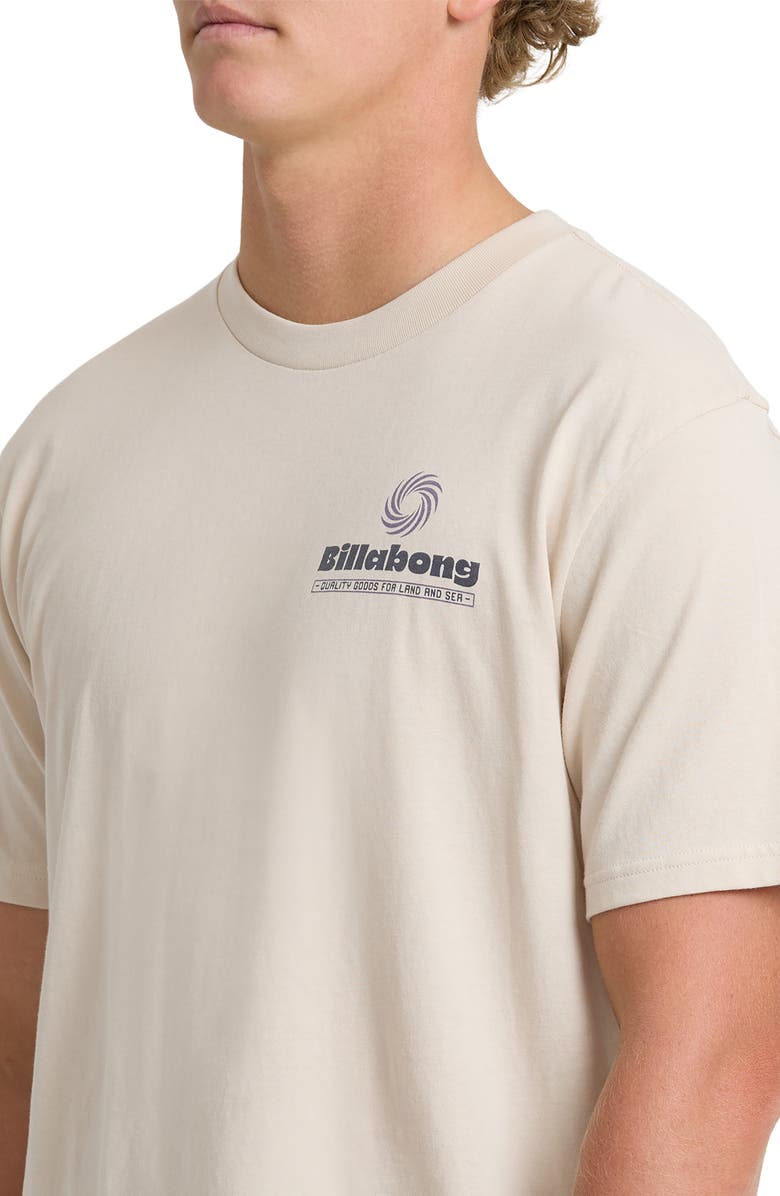 Billabong Single Fin Premium Graphic T-Shirt, Alternate, color, Oatmeal