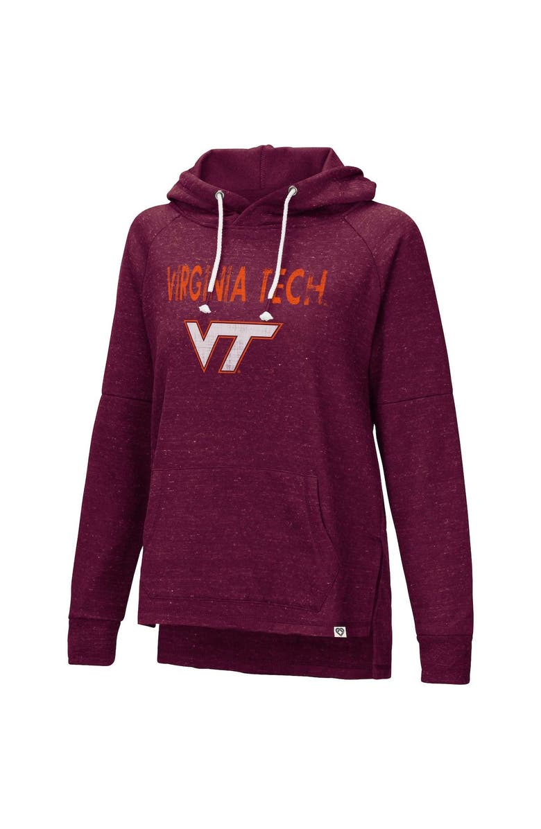 COLOSSEUM Women's Colosseum Maroon Virginia Tech Hokies Nollie Slub Raglan Pullover Hoodie, Alternate, color, 