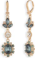 Marchesa Crystal Stone Double Drop Earrings