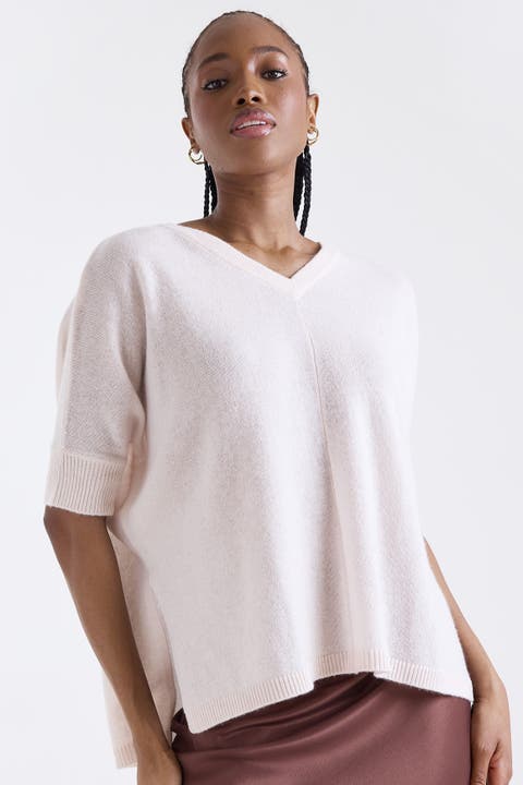 Venetia Vee V-Neck 100% Cashmere Sweater