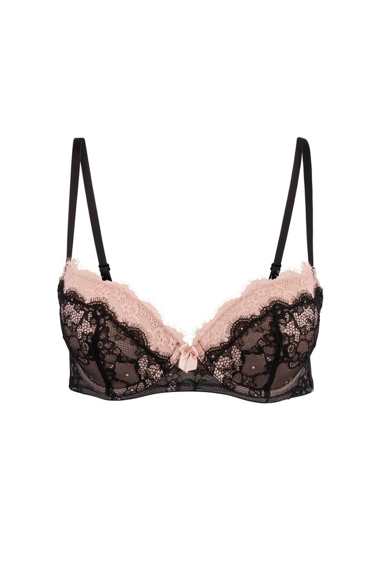 Adore Me Emanuelly Push Up Balconette Bra, Alternate, color, Light Brown