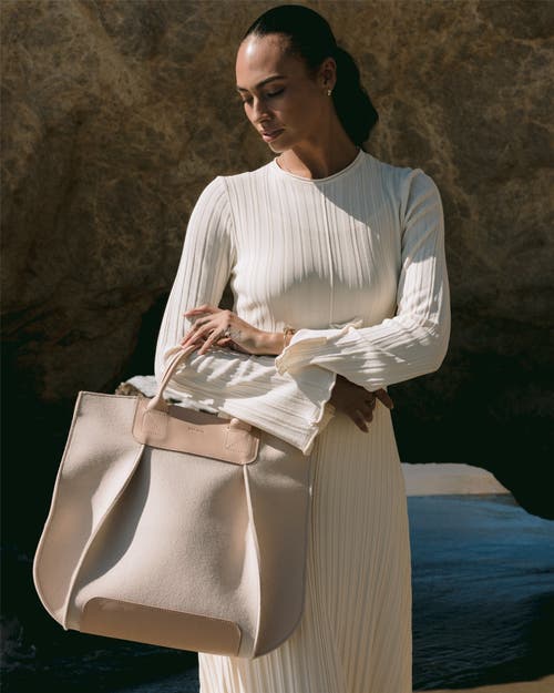 Graf & Lantz Graf Lantz Frankie Merino Wool Tote In Feather