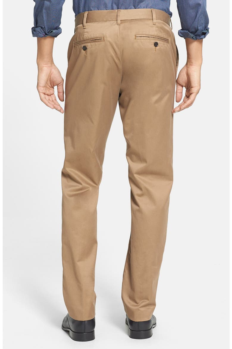 'Weekday Warriors' Non-Iron Slim Fit Cotton Chinos, Alternate, color, THURSDAY KHAKIS