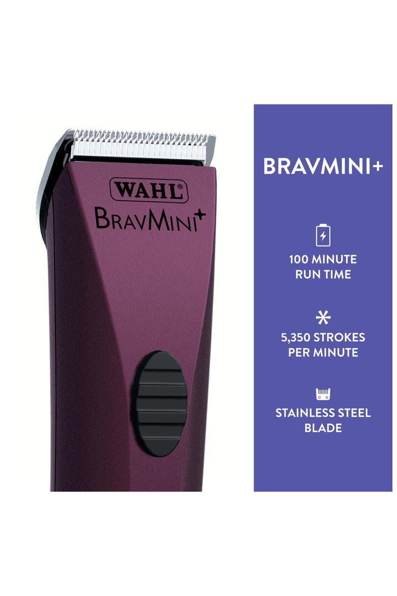 Bravmini+ Pet, Dog, Cat, & Horse Cordless Trimmer Kit, Alternate, color, Purple