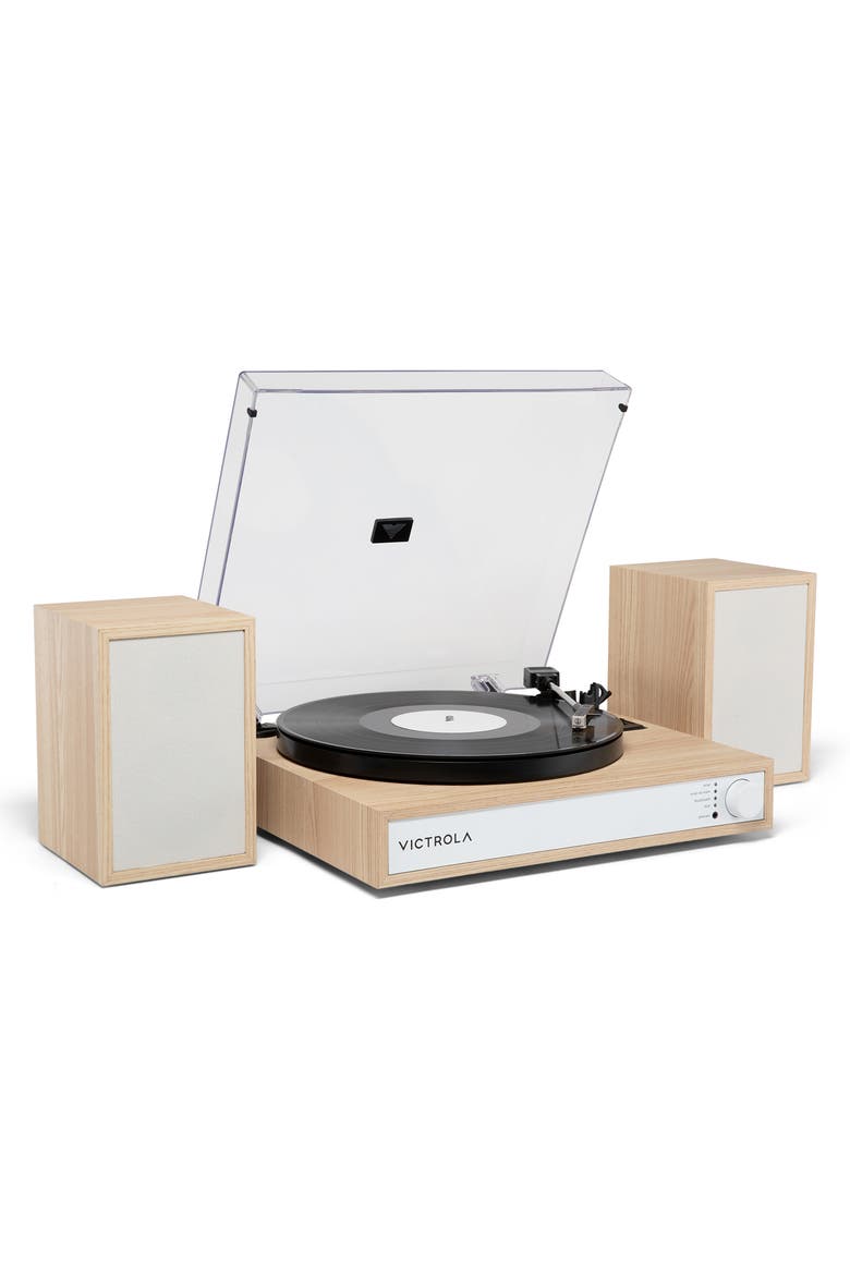 Harmony Turntable System with Speakers, Main, color, Natural