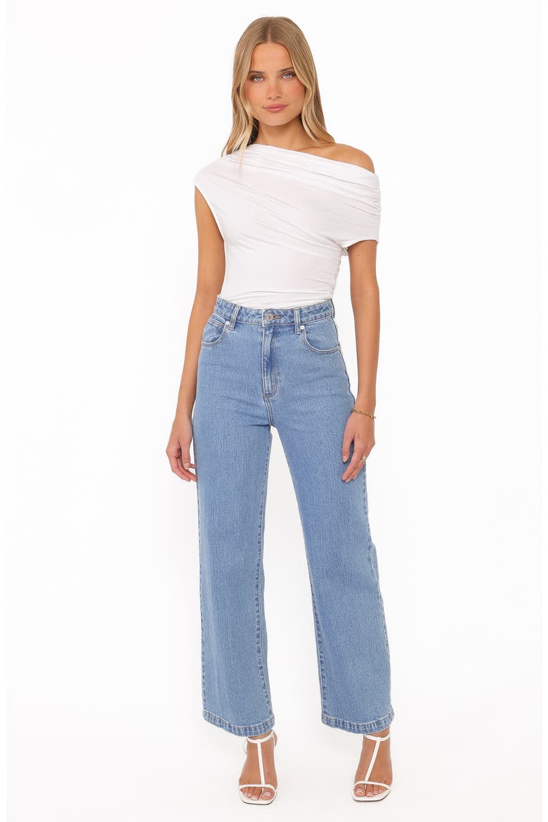 Jacki One-Shoulder Knit Top, Alternate, color, WHITE