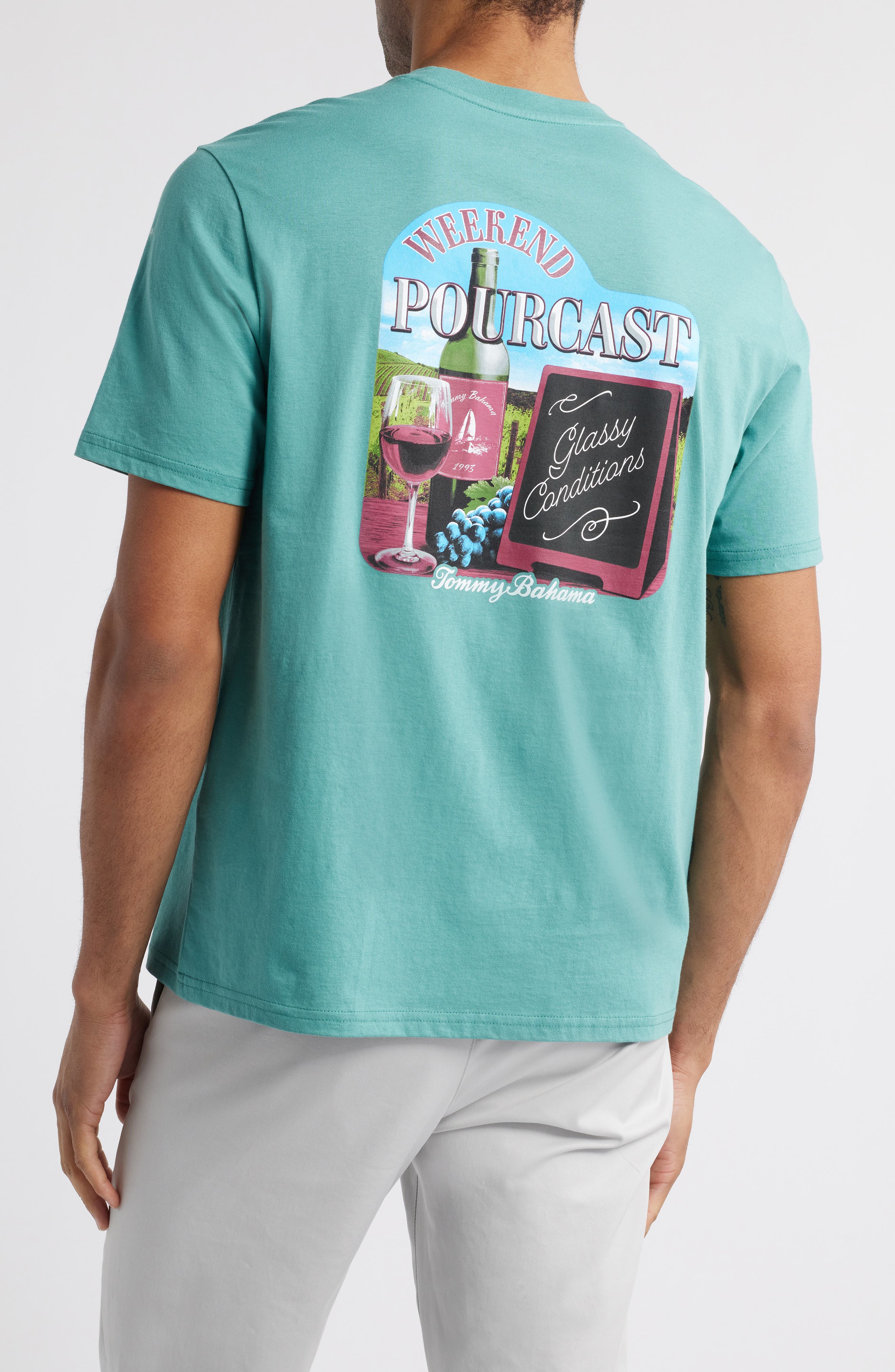 Weekend Pourcast Cotton Graphic T-Shirt - image 2