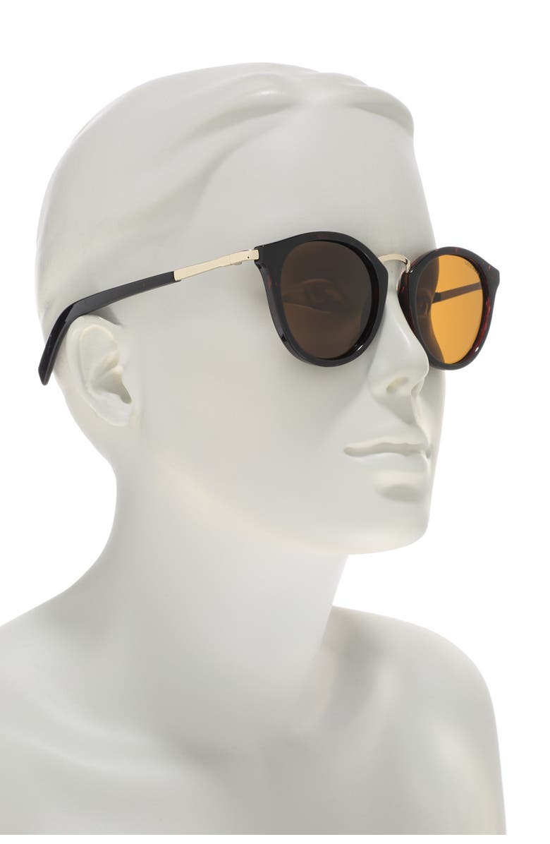 Cole Haan Cat-Eye 50mm Round Polarized Sunglasses, Alternate, color,