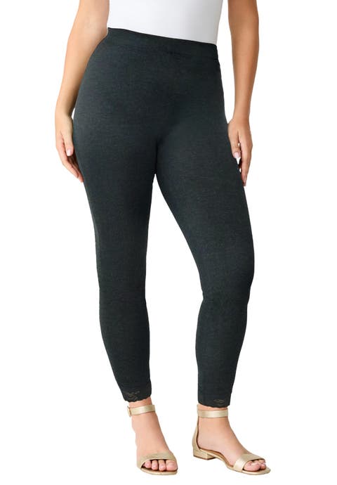 Lace Trim Essential Stretch Legging