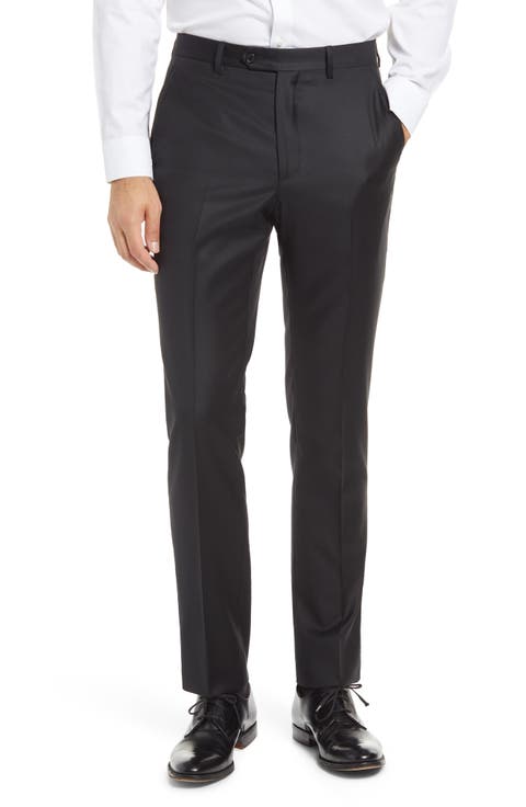 Roma Flat Front Loro Piana Wool Serge Dress Pants (Regular & Big)
