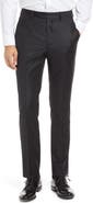 Santorelli Roma Flat Front Loro Piana Wool Serge Dress Pants