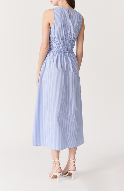 DELUC DELUC CAPELAS STRIPE COTTON MAXI SUNDRESS 