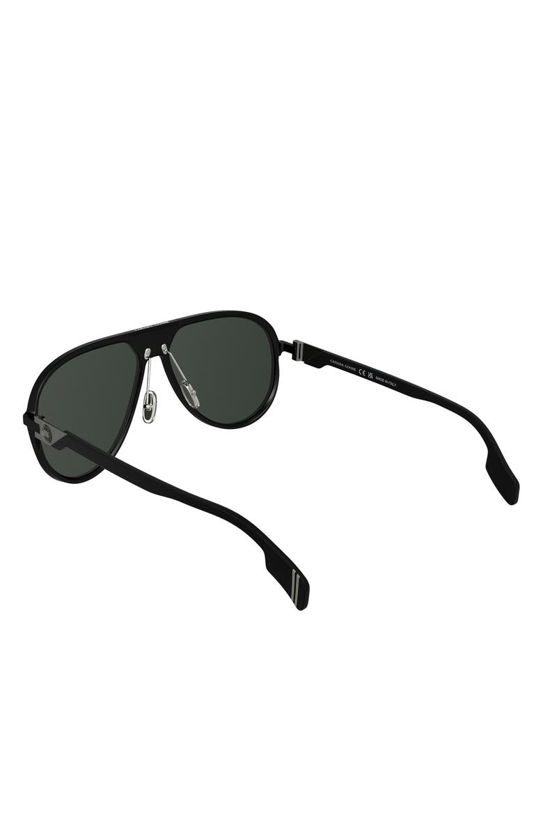 Canada Goose 60mm Aviator Sunglasses, Alternate, color, Matte Black