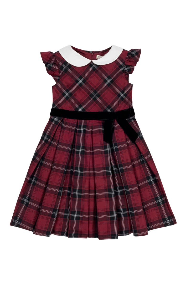 Hope & Henry Girls' Organic Peter Pan Collar Party Dress, Toddler, Alternate, color, 
