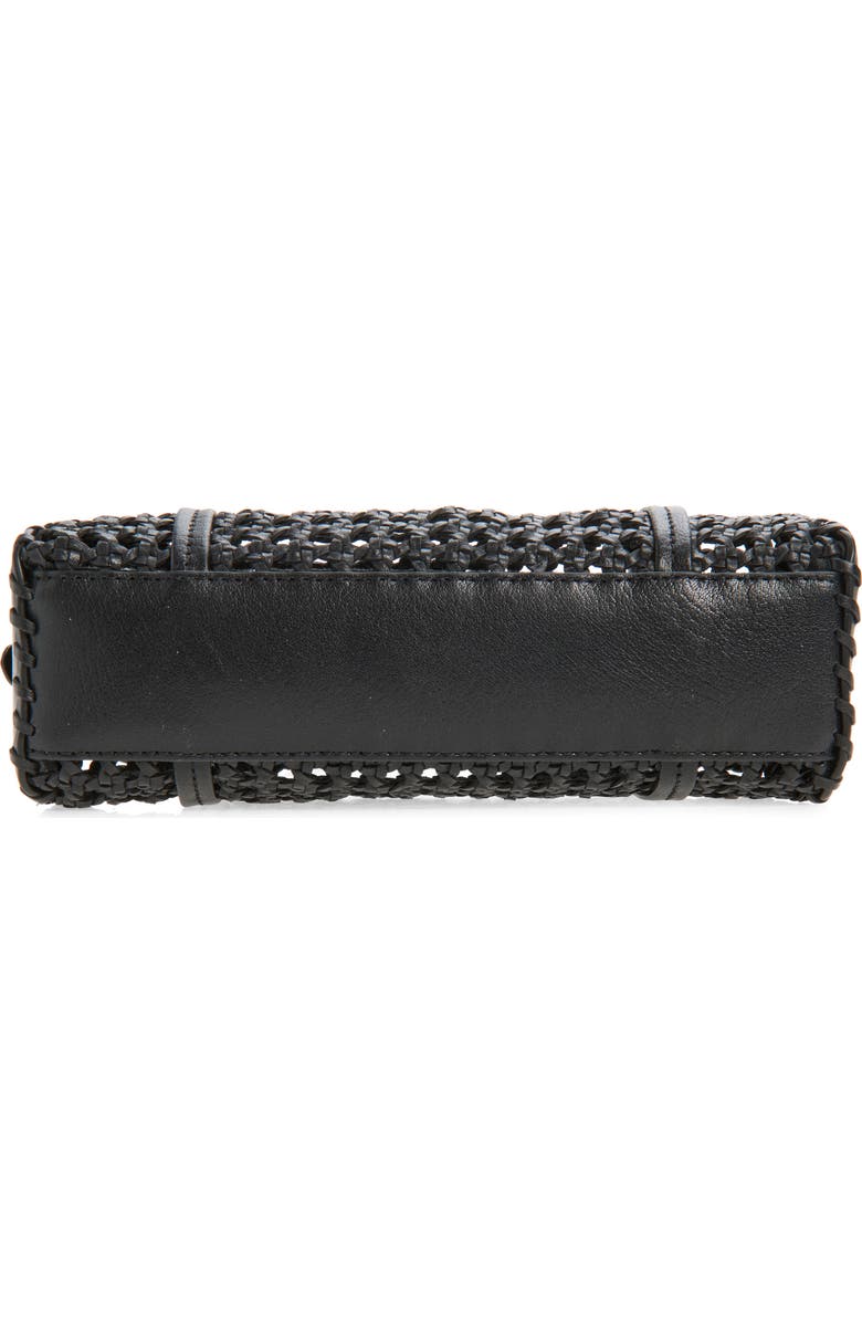 Madewell Brioche Mini Shoulder Bag, Alternate, color, True Black