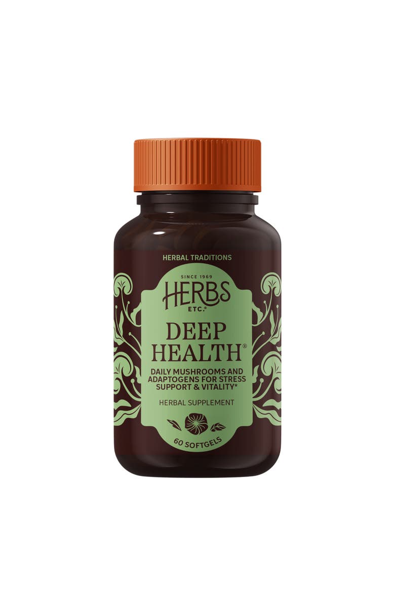 Trace Minerals Deep Health - Daily Use Adaptogen Supplement - Aids Immune Health & Energy - with Reishi Mushroom - 60 Softgels, Main, color, NO COLOR