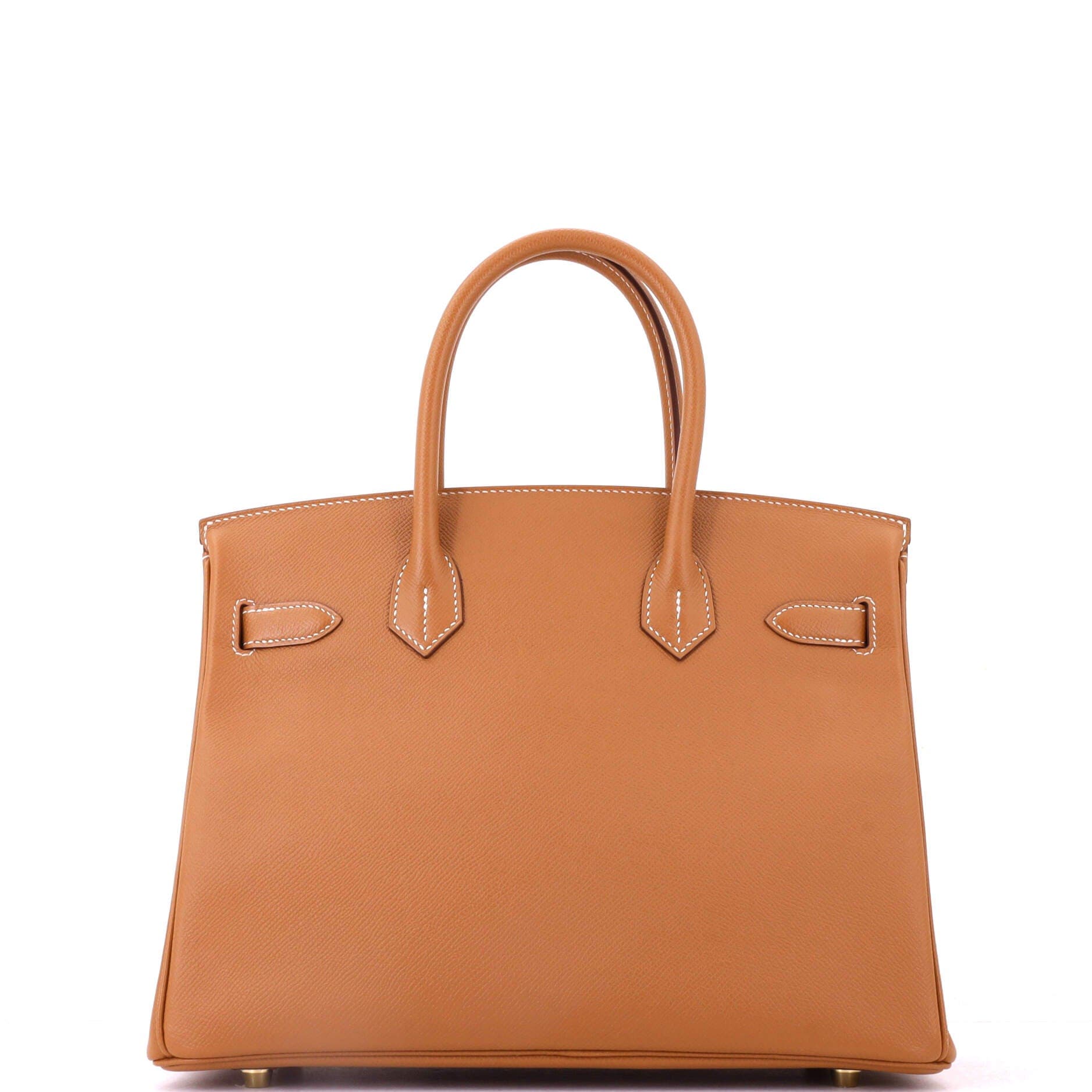 Birkin Handbag Brown Epsom with Gold Hardware 30, Alternate, color, Metallic Gold