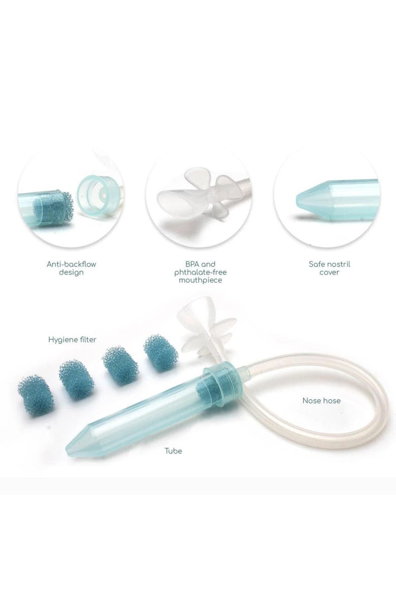 Baby Booger Sucker Blue, Gentle & Quick Mucus Removal, Alternate, color, White