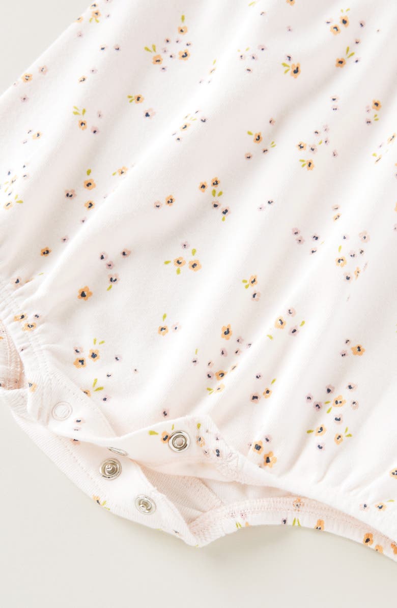 Nordstrom Print Cotton Jersey Ruffle Romper, Alternate, color, Pink Pretty Coquette Ditsy