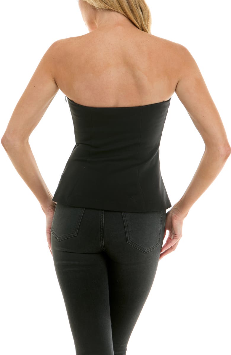 Socialite Peplum Tube Top, Alternate, color, Black