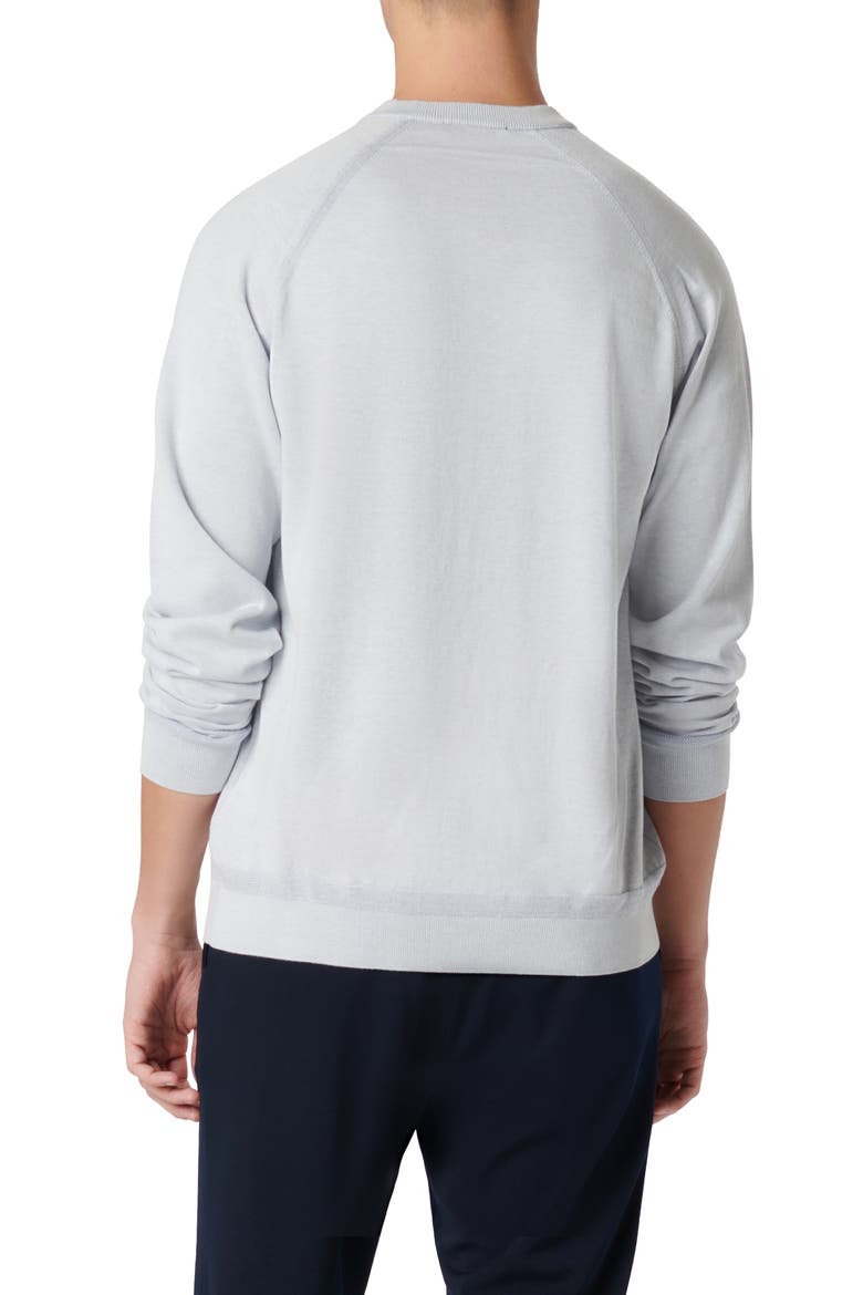 Cotton & Silk V-Neck Sweater, Alternate, color, LILAC