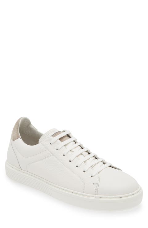 Men's Brunello Cucinelli White Sneakers & Athletic Shoes