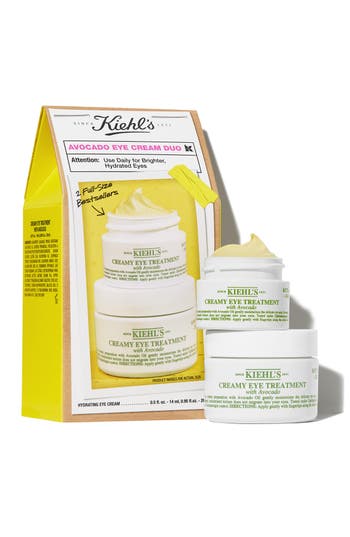 Kiehl's Since 1851 Avocado Eye Cream Duo Gift Set $100 Value In Transparent