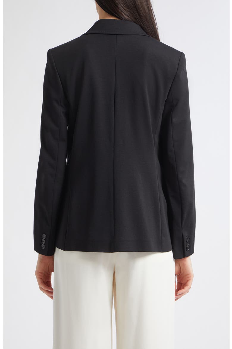 Colibri Double Breasted Jersey Blazer, Alternate, color, BLACK