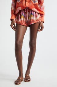 Zimmermann Kindred Spirit Alchemy Relaxed Silk Satin Shorts