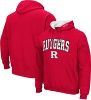 COLOSSEUM Men's Colosseum Scarlet Rutgers Scarlet Knights Arch & Logo 3.0 Pullover Hoodie
