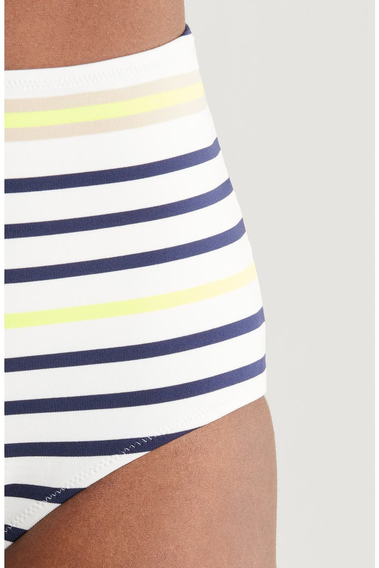 Elsi High Waist Bikini Bottoms, Alternate, color, BAHAR CREAM