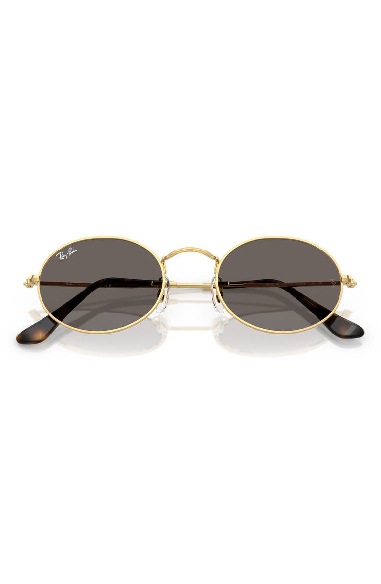 Ray-Ban Oval 51mm Sunglasses, Alternate, color, Arista Grey