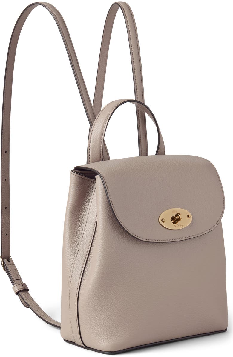 Mulberry Mini Bayswater Leather Backpack, Alternate, color, Cashmere Taupe