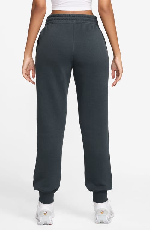 Nike Sportswear Phoenix Fleece Mid Rise Joggers In Black